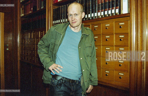 Rome, October 28, 2008..Arno Geiger, Austrian writer, poet, and playwright, photographed in Rome at the Austrian Cultural Institute/Arno Geiger, scrittore, poeta e drammaturgo austriaco, fotografato a Roma negli spazi dellIstituto di Cultura Austriaco. ©Rino Bianchi/Rosebud2