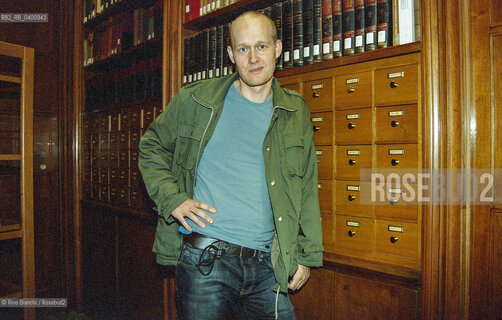 Rome, October 28, 2008..Arno Geiger, Austrian writer, poet, and playwright, photographed in Rome at the Austrian Cultural Institute/Arno Geiger, scrittore, poeta e drammaturgo austriaco, fotografato a Roma negli spazi dellIstituto di Cultura Austriaco. ©Rino Bianchi/Rosebud2