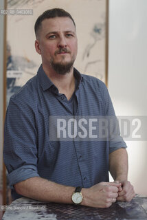 Rome December 7, 2025..Lorenzo Monfregola, a freelance Italian-German journalist and essayist, photographed in Rome at La Nuvola/Lorenzo Monfregola, giornalista italo tedesco freelance, saggista, fotografato a Roma negli spazi de La Nuvola. ©Rino Bianchi/Rosebud2