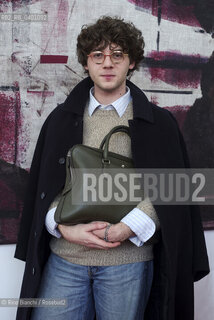 Rome December 8, 2025..Edoardo Prati, an Italian cultural influencer originally from Rimini, who rose to fame on social media for spreading classical literature, philosophy, and history, connecting the classics to contemporary life through accessible and engaging language, was photographed in Rome at La Nuvola/Edoardo Prati, influencer culturale italiano originario di Rimini, diventato famoso sui social per divulgare letteratura classica, filosofia e storia, collegando i classici alla vita contemporanea attraverso un linguaggio accessibile e coinvolgente, fotografato a Roma negli spazi de La Nuvola. ©Rino Bianchi/Rosebud2