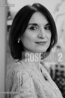 Rome December 7, 2025..Cinzia Giorgio, writer, professor of Womens History and Art History at the Decentralized Experimental University of Rome, expert in Renaissance History, specializing in Womens Studies, photographed in Rome at La Nuvola/Cinzia Giorgio scrittrice, docente di Storia delle Donne e Storia dellArte allUniversità Sperimentale Decentrata di Roma esperta di Storia del Rinascimento, specializzata in Womens Studies, fotografata a Roma negli spazi de La Nuvola. ©Rino Bianchi/Rosebud2