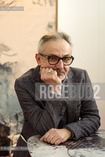 Rome December 7, 2025..Angelo Ferracuti, writer and contributor to Il Manifesto and La Lettura, photographed in Rome at La Nuvola/Angelo Ferracuti, scrittore, collaboratore de Il Manifesto e La Lettura, fotografato a Roma negli spazi de La Nuvola. ©Rino Bianchi/Rosebud2