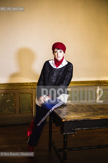 Turin January 31,  2026..Giulia Muscatelli, writer, author, collaborates with various publications, teacher at the Holden School, photographed in Turin at the Circolo dei lettori during the Festival Francesissimo/Giulia Muscatelli, scrittrice, autrice, collabora con diverse testate, docente della Scuola Holden, fotografata a Torino negli ambienti del Circolo dei lettori durante il Festival Francesissimo. ©Rino Bianchi/Rosebud2