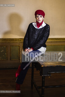 Turin January 31,  2026..Giulia Muscatelli, writer, author, collaborates with various publications, teacher at the Holden School, photographed in Turin at the Circolo dei lettori during the Festival Francesissimo/Giulia Muscatelli, scrittrice, autrice, collabora con diverse testate, docente della Scuola Holden, fotografata a Torino negli ambienti del Circolo dei lettori durante il Festival Francesissimo. ©Rino Bianchi/Rosebud2