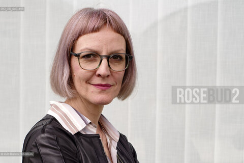 Rome March 22, 2026..Jana Karšaiová, an actress, author, and writer of Slovakian origin, began teaching herself Italian in 2002 and made her narrative debut with the novel Divorzio di Velluto photographed in Rome at the Auditorium Parco della Musica/Jana Karšaiová, attrice, autrice e scrittrice di origine slovacca,  ha iniziato a imparare l’italiano da autodidatta nel 2002 e il suo esordio narrativo è con il romanzo Divorzio di velluto, fotografata a Roma negli spazi dellAuditorium Parco della Musica. ©Rino Bianchi/Rosebud2