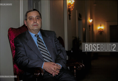 Roma 16 aprile 2002..Vittorio Messori, scrittore, fotografato a Roma. ©Rino Bianchi/Rosebud2