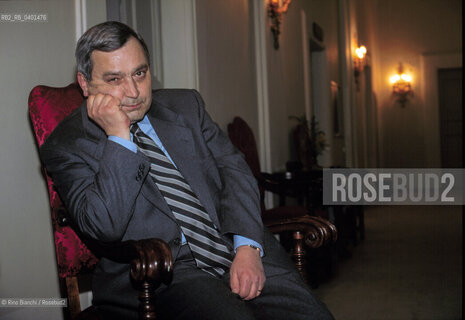 Roma 16 aprile 2002..Vittorio Messori, scrittore, fotografato a Roma. ©Rino Bianchi/Rosebud2