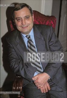 Roma 16 aprile 2002..Vittorio Messori, scrittore, fotografato a Roma. ©Rino Bianchi/Rosebud2