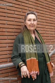 Rome March 22, 2026..Marie Darrieussecq, French writer, a student at the École normale supérieure in 1990 and a doctor of literature, photographed in the spaces of the Auditorium Parco della Musica/Marie Darrieussecq, scrittrice francese, allieva nel 1990 della École normale supérieure e dottore in letteratura, fotografata negli spazi dellAuditorium Parco della Musica. ©Rino Bianchi/Rosebud2