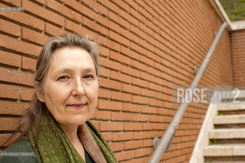 Rome March 22, 2026..Marie Darrieussecq, French writer, a student at the École normale supérieure in 1990 and a doctor of literature, photographed in the spaces of the Auditorium Parco della Musica/Marie Darrieussecq, scrittrice francese, allieva nel 1990 della École normale supérieure e dottore in letteratura, fotografata negli spazi dellAuditorium Parco della Musica. ©Rino Bianchi/Rosebud2