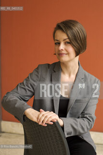 Rome March 22, 2026..Marie Darrieussecq, French writer, a student at the École normale supérieure in 1990 and a doctor of literature, photographed in the spaces of the Auditorium Parco della Musica/Marie Darrieussecq, scrittrice francese, allieva nel 1990 della École normale supérieure e dottore in letteratura, fotografata negli spazi dellAuditorium Parco della Musica. ©Rino Bianchi/Rosebud2