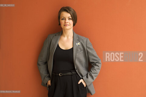 Rome March 22, 2026..Yaryna Grusha, a writer, Italian scholar, and university professor originally from the Vinnytsia region of Ukraine, photographed in Rome at the Auditorium Parco della Musica/Yaryna Grusha scrittrice, italianista e docente universitaria originaria della regione di Vinnytsia, in Ucraina, fotografata a Roma negli spazi dellAuditorium Parco della musica. ©Rino Bianchi/Rosebud2