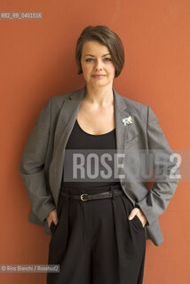 Rome March 22, 2026..Yaryna Grusha, a writer, Italian scholar, and university professor originally from the Vinnytsia region of Ukraine, photographed in Rome at the Auditorium Parco della Musica/Yaryna Grusha scrittrice, italianista e docente universitaria originaria della regione di Vinnytsia, in Ucraina, fotografata a Roma negli spazi dellAuditorium Parco della musica. ©Rino Bianchi/Rosebud2