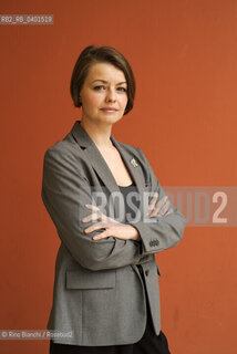 Rome March 22, 2026..Yaryna Grusha, a writer, Italian scholar, and university professor originally from the Vinnytsia region of Ukraine, photographed in Rome at the Auditorium Parco della Musica/Yaryna Grusha scrittrice, italianista e docente universitaria originaria della regione di Vinnytsia, in Ucraina, fotografata a Roma negli spazi dellAuditorium Parco della musica. ©Rino Bianchi/Rosebud2