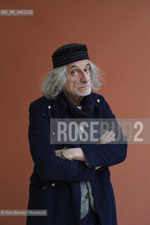 Rome March 22, 2026..Alessandro Bergonzoni, comedian, cabaret artist, playwright, writer, humorist, actor, visual artist, and lyricist, photographed in Rome at the Auditorium Parco della Musica/Alessandro Bergonzoni comico, cabarettista, drammaturgo, scrittore, umorista, attore, artista visivo e paroliere, fotografato a Roma negli spazi dellAuditorium Parco della Musica. ©Rino Bianchi/Rosebud2