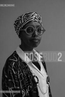 Rome March 22, 2026..Igiaba Scego, an Italian writer of Somali origin, author, essayist, daughter of Ali Omar Scego, the first governor of Mogadishu, ambassador, and foreign minister who emigrated to Italy in the aftermath of Siad Barres 1969 coup détat, photographed in Rome at the Auditorium Parco della Musica/Igiaba Scego scrittrice italiana di origine somala, autrice, saggista, figlia di Ali Omar Scego, primo governatore di Mogadiscio, ambasciatore e ministro degli esteri emigrato in Italia allindomani del colpo di Stato di Siad Barre del 1969, fotografata a Roma negli spazi dellAuditorium Parco della Musica. ©Rino Bianchi/Rosebud2