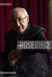 Turin May 7, 2026..Roberto Esposito, philosopher, professor emeritus of theoretical philosophy at the Scuola Normale Superiore, considered one of the key authors of Italian Theory, photographed in Turin at the Circolo dei lettori during the event Tracce. Intorno a Ferraris (Traces. Around Ferraris)/Roberto Esposito filosofo, professore emerito di filosofia teoretica presso la Scuola Normale Superiore, considerato uno degli autori di riferimento dellItalian Theory, fotografato a Torino negli ambienti del Circolo dei lettori in occasione dellevento Tracce. Intorno a Ferraris ©Rino Bianchi/Rosebud2