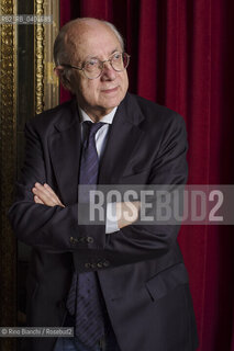 Turin May 7, 2026..Roberto Esposito, philosopher, professor emeritus of theoretical philosophy at the Scuola Normale Superiore, considered one of the key authors of Italian Theory, photographed in Turin at the Circolo dei lettori during the event Tracce. Intorno a Ferraris (Traces. Around Ferraris)/Roberto Esposito filosofo, professore emerito di filosofia teoretica presso la Scuola Normale Superiore, considerato uno degli autori di riferimento dellItalian Theory, fotografato a Torino negli ambienti del Circolo dei lettori in occasione dellevento Tracce. Intorno a Ferraris ©Rino Bianchi/Rosebud2