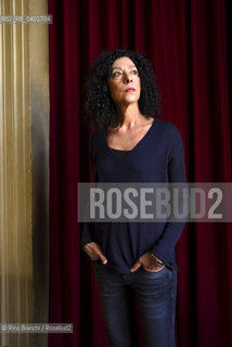 Turin May 17, 2026..Leila Guerriero, a journalist and writer who collaborates with El País, La Nación, Rolling Stone, and many other Latin American and European newspapers, was photographed in Turin at the Circolo dei lettori during the final evening of the European Strega Prize/Leila Guerriero giornalista e scrittrice, collabora con “El País”, “La Nación”, “Rolling Stone” e molte altre testate latinoamericane ed europee, fotografata a Torino negli spazi del Circolo dei lettori in occasione della serata finale del Premio Strega Europeo. ©Rino Bianchi/Rosebud2