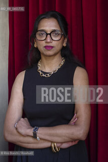 Turin May 17, 2026..Nathacha Appanah-Mouriquand, a Mauritian journalist and writer,.worked in Mauritius as a journalist for Le Mauricien and Week-End Scope, but has lived and worked in France since 1998. She was photographed in the Circolo dei lettori spaces during the final evening of the European Strega Prize/Nathacha Appanah-Mouriquand giornalista e scrittrice mauriziana, ha .lavorato a Mauritius come giornalista per Le Mauricien e Week-End Scope ma dal 1998 vive e lavora in Francia, fotografata negli spazi del Circolo dei lettori in occasione della serata finale del Premio Strega Europeo. ©Rino Bianchi/Rosebud2