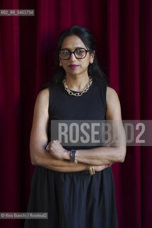Turin May 17, 2026..Nathacha Appanah-Mouriquand, a Mauritian journalist and writer,.worked in Mauritius as a journalist for Le Mauricien and Week-End Scope, but has lived and worked in France since 1998. She was photographed in the Circolo dei lettori spaces during the final evening of the European Strega Prize/Nathacha Appanah-Mouriquand giornalista e scrittrice mauriziana, ha .lavorato a Mauritius come giornalista per Le Mauricien e Week-End Scope ma dal 1998 vive e lavora in Francia, fotografata negli spazi del Circolo dei lettori in occasione della serata finale del Premio Strega Europeo. ©Rino Bianchi/Rosebud2