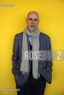 Turin May 16, 2026..Nikos Davvetas, writer, poet, and literary critic, author of numerous books selected for the State Literature Prize, photographed in Turin at the Lingotto/Nikos Davvetas scrittore, poeta e critico letterario, autore di numerosi libri selezionati per il Premio Statale di Letteratura, fotografato a Torino negli spazi del Lingotto. ©Rino Bianchi/Rosebud2