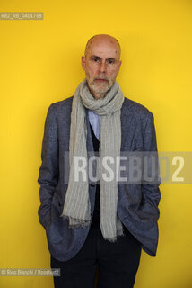Turin May 16, 2026..Nikos Davvetas, writer, poet, and literary critic, author of numerous books selected for the State Literature Prize, photographed in Turin at the Lingotto/Nikos Davvetas scrittore, poeta e critico letterario, autore di numerosi libri selezionati per il Premio Statale di Letteratura, fotografato a Torino negli spazi del Lingotto. ©Rino Bianchi/Rosebud2
