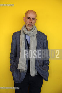 Turin May 16, 2026..Nikos Davvetas, writer, poet, and literary critic, author of numerous books selected for the State Literature Prize, photographed in Turin at the Lingotto/Nikos Davvetas scrittore, poeta e critico letterario, autore di numerosi libri selezionati per il Premio Statale di Letteratura, fotografato a Torino negli spazi del Lingotto. ©Rino Bianchi/Rosebud2