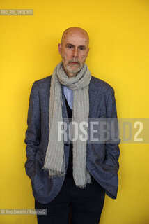 Turin May 16, 2026..Nikos Davvetas, writer, poet, and literary critic, author of numerous books selected for the State Literature Prize, photographed in Turin at the Lingotto/Nikos Davvetas scrittore, poeta e critico letterario, autore di numerosi libri selezionati per il Premio Statale di Letteratura, fotografato a Torino negli spazi del Lingotto. ©Rino Bianchi/Rosebud2