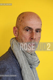 Turin May 16, 2026..Nikos Davvetas, writer, poet, and literary critic, author of numerous books selected for the State Literature Prize, photographed in Turin at the Lingotto/Nikos Davvetas scrittore, poeta e critico letterario, autore di numerosi libri selezionati per il Premio Statale di Letteratura, fotografato a Torino negli spazi del Lingotto. ©Rino Bianchi/Rosebud2