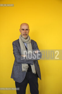 Turin May 16, 2026..Nikos Davvetas, writer, poet, and literary critic, author of numerous books selected for the State Literature Prize, photographed in Turin at the Lingotto/Nikos Davvetas scrittore, poeta e critico letterario, autore di numerosi libri selezionati per il Premio Statale di Letteratura, fotografato a Torino negli spazi del Lingotto. ©Rino Bianchi/Rosebud2