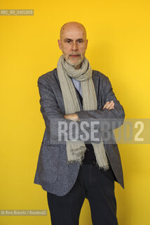 Turin May 16, 2026..Nikos Davvetas, writer, poet, and literary critic, author of numerous books selected for the State Literature Prize, photographed in Turin at the Lingotto/Nikos Davvetas scrittore, poeta e critico letterario, autore di numerosi libri selezionati per il Premio Statale di Letteratura, fotografato a Torino negli spazi del Lingotto. ©Rino Bianchi/Rosebud2