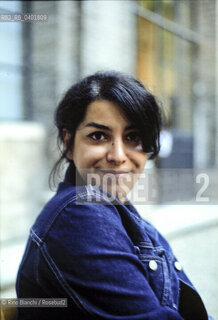 Roma 22 maggio 2000..Marjane Satrapi, scrittrice di origine iraniana che vive a Parigi. Autrice del romanzo a fumetti Persepolis.. ©Rino Bianchi/Rosebud2