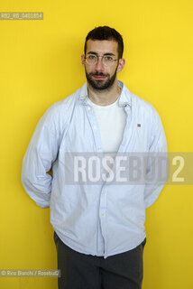 Turin May 16, 2026..Mattia Insolia, writer and editor, photographed in Turin at the Lingotto/Mattia Insolia scrittore ed editor, fotografato a Torino negli spazi del Lingotto. ©Rino Bianchi/Rosebud2
