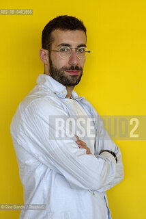 Turin May 16, 2026..Mattia Insolia, writer and editor, photographed in Turin at the Lingotto/Mattia Insolia scrittore ed editor, fotografato a Torino negli spazi del Lingotto. ©Rino Bianchi/Rosebud2
