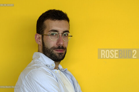 Turin May 16, 2026..Mattia Insolia, writer and editor, photographed in Turin at the Lingotto/Mattia Insolia scrittore ed editor, fotografato a Torino negli spazi del Lingotto. ©Rino Bianchi/Rosebud2