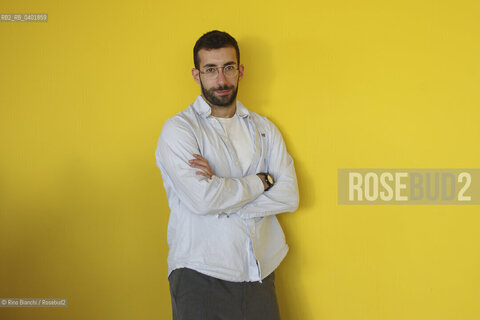 Turin May 16, 2026..Mattia Insolia, writer and editor, photographed in Turin at the Lingotto/Mattia Insolia scrittore ed editor, fotografato a Torino negli spazi del Lingotto. ©Rino Bianchi/Rosebud2