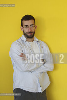 Turin May 16, 2026..Mattia Insolia, writer and editor, photographed in Turin at the Lingotto/Mattia Insolia scrittore ed editor, fotografato a Torino negli spazi del Lingotto. ©Rino Bianchi/Rosebud2