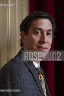 Turin May 17, 2026..Antonio Tonio Schachinger, writer, his novel Echtzeitalter won the German Book Prize in 2023, photographed in Turin in the rooms of the Circolo dei lettori during the final evening of the 2026 European Strega Prize/Antonio Tonio Schachinger scrittore, nel 2023 il suo romanzo Echtzeitalter ha vinto il Premio del Libro Tedesco, fotografato a Torino negli ambienti del Circolo dei lettori durante la serata finale del Premio Strega europeo 2026. ©Rino Bianchi/Rosebud2