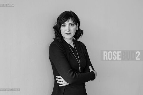 Turin May 15, 2026..Isabella Leardini, poet and professor of creative writing at the Academy of Fine Arts in Venice, directs the Center for Contemporary Poetry at the University of Bologna and edits the poetry series for the Vallecchi publisher, photographed in Turin at the Lingotto/Isabella Leardini, poetessa, docente di scrittura creativa allAccademia di Belle Arti di Venezia, dirige il Centro di Poesia Contemporanea dellUniversità di Bologna e cura le collane di poesia dell’editore Vallecchi, fotografata a Torini negli spazi del Lingotto. ©Rino Bianchi/Rosebud2