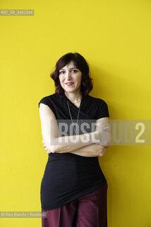 Turin May 15, 2026..Isabella Leardini, poet and professor of creative writing at the Academy of Fine Arts in Venice, directs the Center for Contemporary Poetry at the University of Bologna and edits the poetry series for the Vallecchi publisher, photographed in Turin at the Lingotto/Isabella Leardini, poetessa, docente di scrittura creativa allAccademia di Belle Arti di Venezia, dirige il Centro di Poesia Contemporanea dellUniversità di Bologna e cura le collane di poesia dell’editore Vallecchi, fotografata a Torini negli spazi del Lingotto. ©Rino Bianchi/Rosebud2
