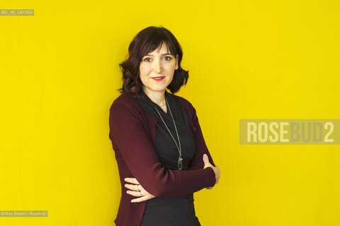Turin May 15, 2026..Isabella Leardini, poet and professor of creative writing at the Academy of Fine Arts in Venice, directs the Center for Contemporary Poetry at the University of Bologna and edits the poetry series for the Vallecchi publisher, photographed in Turin at the Lingotto/Isabella Leardini, poetessa, docente di scrittura creativa allAccademia di Belle Arti di Venezia, dirige il Centro di Poesia Contemporanea dellUniversità di Bologna e cura le collane di poesia dell’editore Vallecchi, fotografata a Torini negli spazi del Lingotto. ©Rino Bianchi/Rosebud2