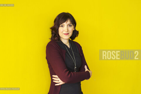 Turin May 15, 2026..Isabella Leardini, poet and professor of creative writing at the Academy of Fine Arts in Venice, directs the Center for Contemporary Poetry at the University of Bologna and edits the poetry series for the Vallecchi publisher, photographed in Turin at the Lingotto/Isabella Leardini, poetessa, docente di scrittura creativa allAccademia di Belle Arti di Venezia, dirige il Centro di Poesia Contemporanea dellUniversità di Bologna e cura le collane di poesia dell’editore Vallecchi, fotografata a Torini negli spazi del Lingotto. ©Rino Bianchi/Rosebud2