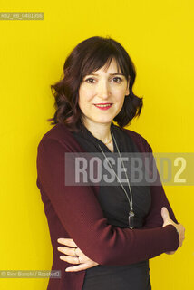 Turin May 15, 2026..Isabella Leardini, poet and professor of creative writing at the Academy of Fine Arts in Venice, directs the Center for Contemporary Poetry at the University of Bologna and edits the poetry series for the Vallecchi publisher, photographed in Turin at the Lingotto/Isabella Leardini, poetessa, docente di scrittura creativa allAccademia di Belle Arti di Venezia, dirige il Centro di Poesia Contemporanea dellUniversità di Bologna e cura le collane di poesia dell’editore Vallecchi, fotografata a Torini negli spazi del Lingotto. ©Rino Bianchi/Rosebud2