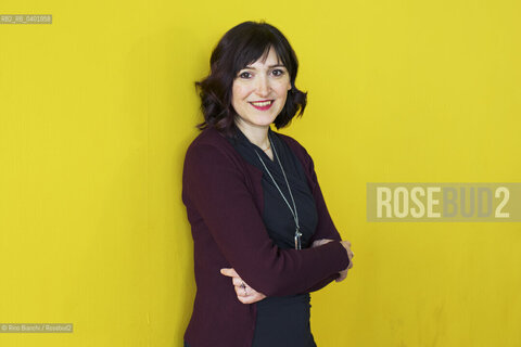 Turin May 15, 2026..Isabella Leardini, poet and professor of creative writing at the Academy of Fine Arts in Venice, directs the Center for Contemporary Poetry at the University of Bologna and edits the poetry series for the Vallecchi publisher, photographed in Turin at the Lingotto/Isabella Leardini, poetessa, docente di scrittura creativa allAccademia di Belle Arti di Venezia, dirige il Centro di Poesia Contemporanea dellUniversità di Bologna e cura le collane di poesia dell’editore Vallecchi, fotografata a Torini negli spazi del Lingotto. ©Rino Bianchi/Rosebud2