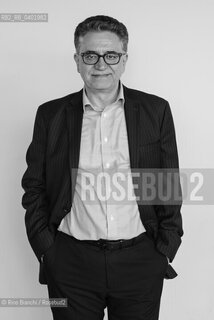 Turin May 15, 2026..Gazmend Kapllani, who immigrated to Greece in 1991, is now one of the most internationally renowned Albanian writers, a professor at Boston University, and photographed in Turin at the Lingotto/Gazmend Kapllani, immigrato in Grecia dal 1991, oggi è uno degli scrittori albanesi di maggiore spessore internazionale, docente allUniversità di Boston,  fotografato a Torino negli ambienti del Lingotto. ©Rino Bianchi/Rosebud2