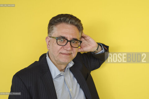 Turin May 15, 2026..Gazmend Kapllani, who immigrated to Greece in 1991, is now one of the most internationally renowned Albanian writers, a professor at Boston University, and photographed in Turin at the Lingotto/Gazmend Kapllani, immigrato in Grecia dal 1991, oggi è uno degli scrittori albanesi di maggiore spessore internazionale, docente allUniversità di Boston,  fotografato a Torino negli ambienti del Lingotto. ©Rino Bianchi/Rosebud2