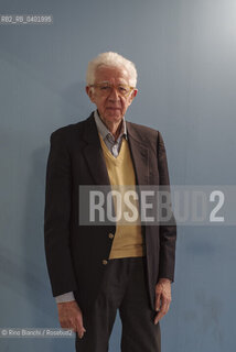 Turin May 15, 2026..Pietro Giubilo, a DC politician, councilor, and mayor of Rome from 1988 to 1989, nicknamed the monk for his lanky appearance and Franciscan habits, photographed in Turin in the Lingotto area/Pietro Giubilo politico DC, consigliere, assessore e  sindaco di Roma dal 1988 al 1989, soprannominato il monaco per laspetto allampanato e per le abitudini francescane, fotografato a Torino negli ambienti del Lingotto. ©Rino Bianchi/Rosebud2