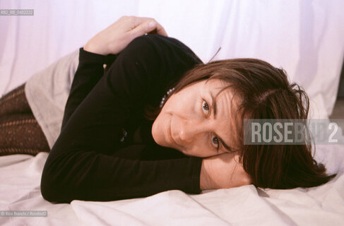 Roma 5 gennaio 2003..Daniela Perego, artista, ritratta nel suo studio di via degli Ausoni n.18. ©Rino Bianchi/Rosebud2