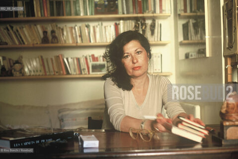 Rome, May 1, 2010..Paola Decina Lombardi, journalist, art historian, essayist, and Honore de Balzac scholar, photographed at her home in Rome/Paola Decina Lombardi, giornalista, storica dellarte, saggista, studiosa di Honore de Balzac,  fotografata a Roma nella sua abitazione. ©Rino Bianchi/Rosebud2